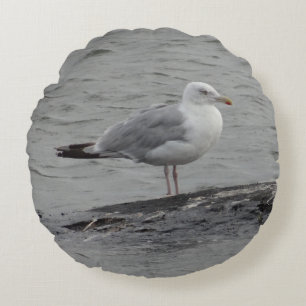 Big seagull Throw Pillow