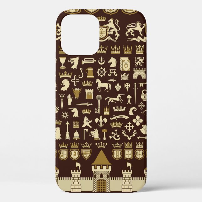 Big set of heraldic elements.  Case-Mate iPhone case (Back)