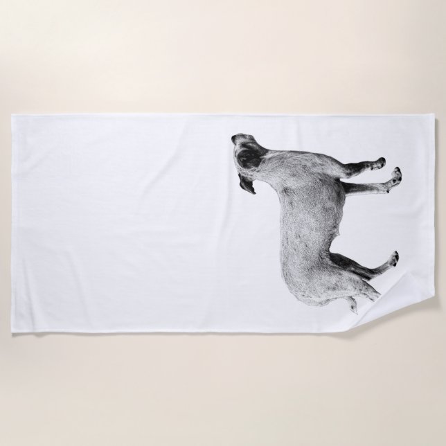 Big Shade, Bright Gaze Beach Towel (Front)