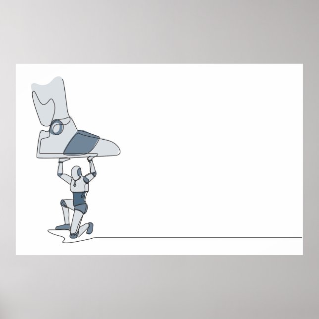 Big shoes crush machine poster (Front)