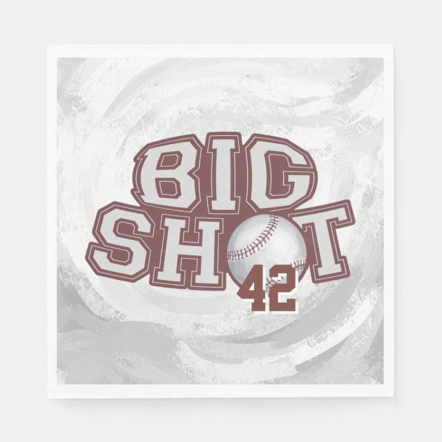 Big Shot Baseball Napkin (Front)