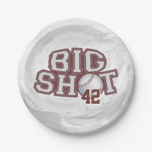 Big Shot Baseball Paper Plate
