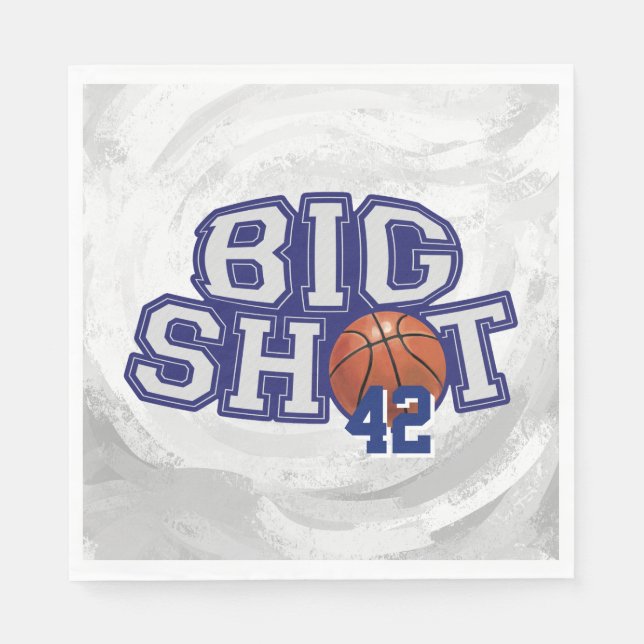 Big Shot Basketball Napkin (Front)