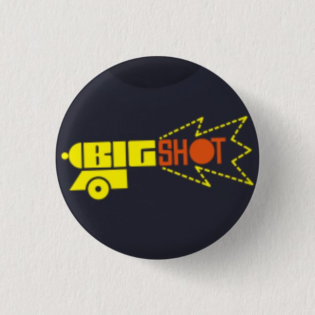 big shot records 3 cm round badge (Front)