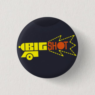big shot records 3 cm round badge