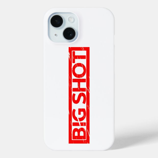 Big Shot Stamp Case-Mate iPhone Case (Back)