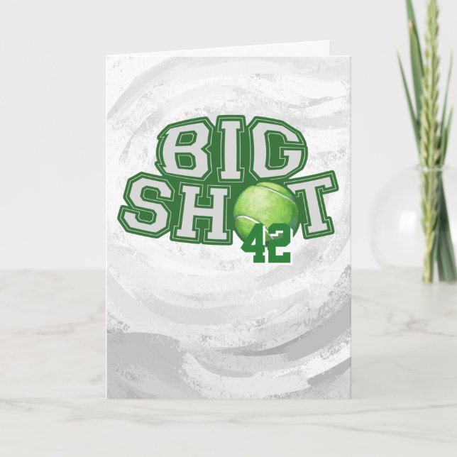 Big Shot Tennis Ball Card (Front)
