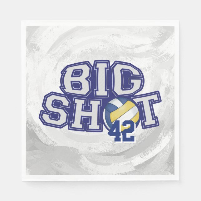 Big Shot Volleyball Napkin (Front)
