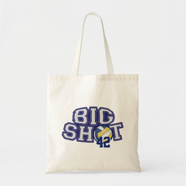 Big Shot Volleyball Tote Bag (Front)
