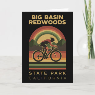 Big Sin Redwoods State Park Mountain Biking Bike Card
