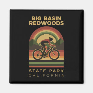 Big Sin Redwoods State Park Mountain Biking Bike Magnet