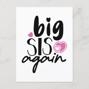 Big Sis Again Postcard