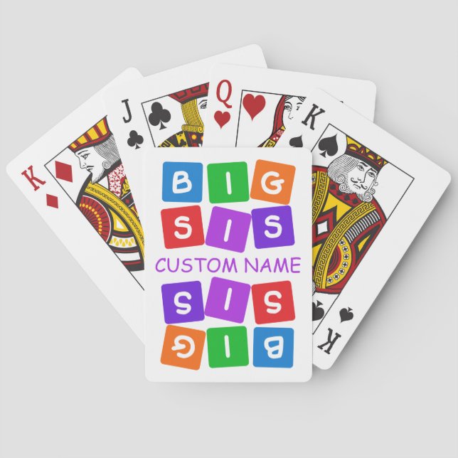Big Sis custom playing cards (Back)