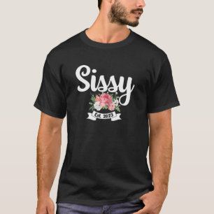 Big Sis Est 2023 Baby Announcement New Big Sister T-Shirt