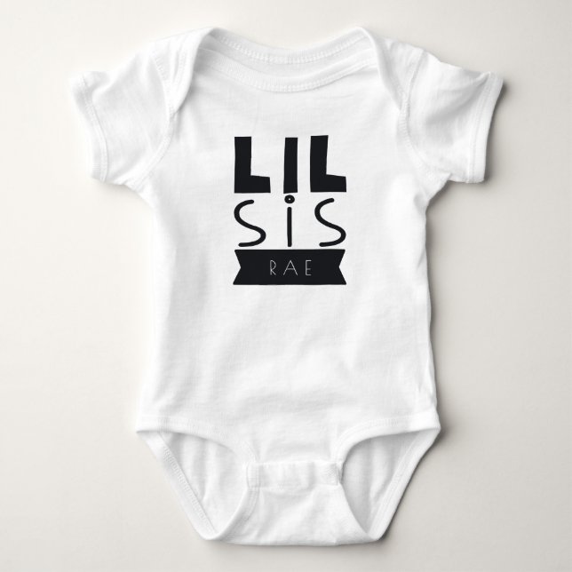 Big Sis & Lil Sis set Baby Bodysuit (Front)