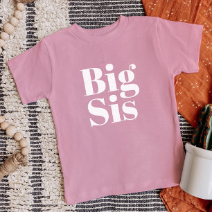 Big Sis Matching Sibling Family Baby T-Shirt