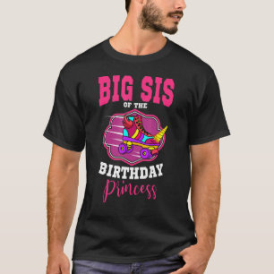 Big Sis Of The Birthday Princess Roller Skates Ska T-Shirt