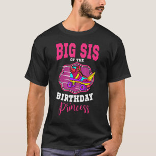 Big Sis Of The Birthday Princess Roller Skates Ska T-Shirt