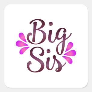 Big Sis Square Sticker