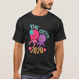 Big Sister 2020 Ocean Animal Jelly Fish Sisters T-Shirt