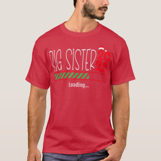 Big Sister 2022 Christmas Big Sis Announcement XMa T-Shirt
