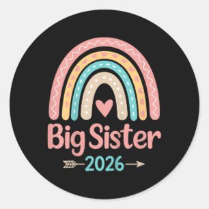 Big Sister 2026 Classic Round Sticker