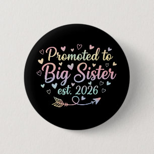 Big Sister 2026 Cute Matching Family Pregnancy 6 Cm Round Badge