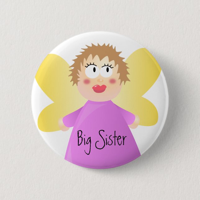 Big Sister 6 Cm Round Badge (Front)