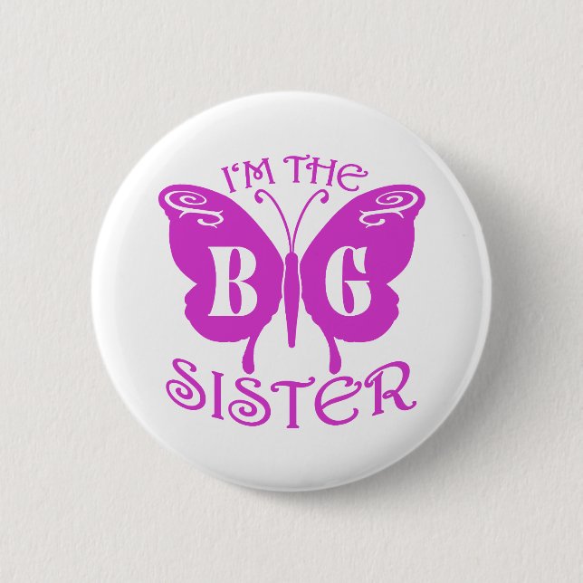 Big Sister 6 Cm Round Badge (Front)