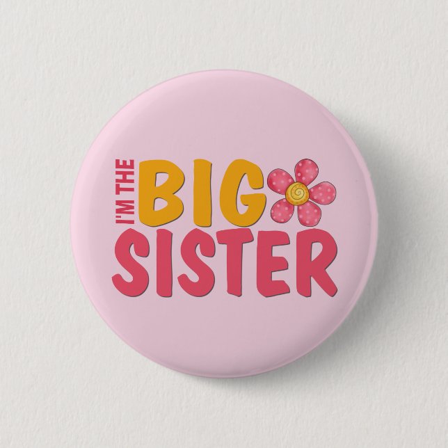 Big Sister 6 Cm Round Badge (Front)