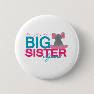 Big Sister Again Elephant 6 Cm Round Badge