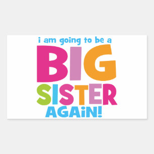 Big Sister Again Rectangular Sticker