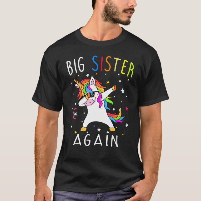 Big Sister Again Sibling Older Daughter Shirt (Front)