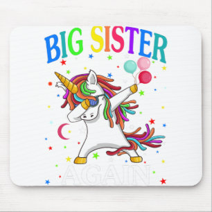 Big Sister Again Sibling older daughter T-Shirt Mouse Mat