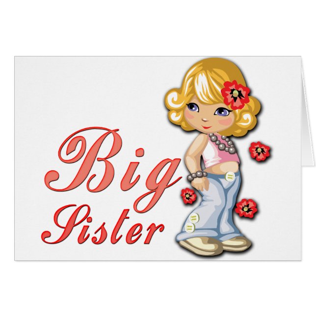 Big Sister and Flowers (Front Horizontal)