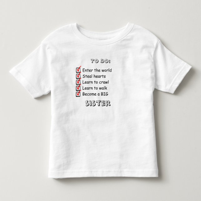 Big Sister Announcment Shirt (Front)