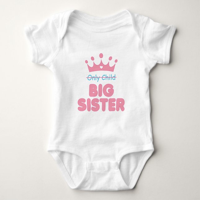Big Sister Baby Bodysuit (Front)