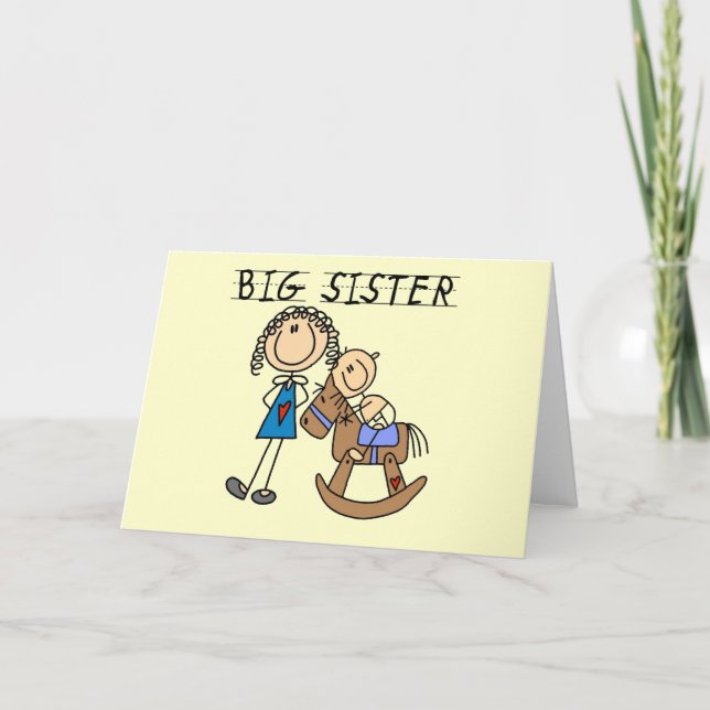Big Sister Baby Brother T-shirts and Gifts Card (Front)