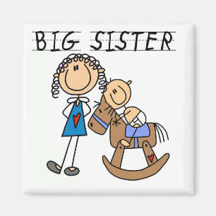 Big Sister Baby Brother T-shirts and Gifts Magnet