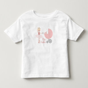 Big Sister Ballerina Stroller Toddler T-Shirt