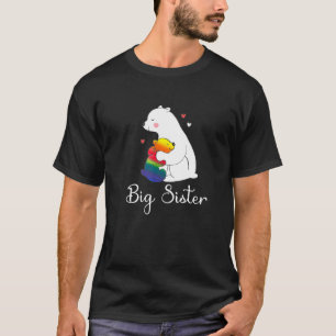 Big Sister Bear Lgbt Rainbow Pride Gay Lesbian T-Shirt