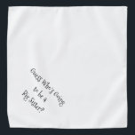 Big Sister Black and White Typography Pet Bandana<br><div class="desc">White bandanna, with black, cute, funny, text announcement... .Guess Who's Going to be a Big Sister? Because your pet is part of the family too! Perfect for your announcing a new pet or baby! The background colour is customisable to any colour you desire, as are the font style, size, and/or...</div>