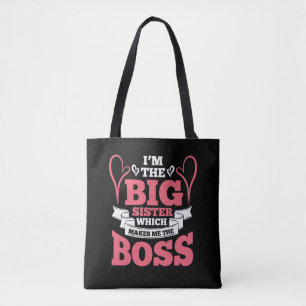 Big Sister Boss Gift Family Love Tote Bag