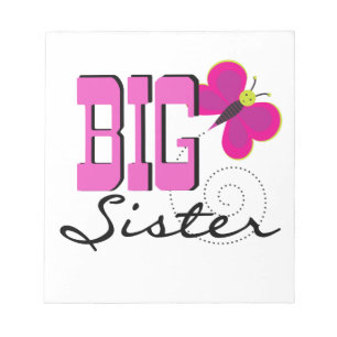 Big Sister - Butterfly Gifts Notepad