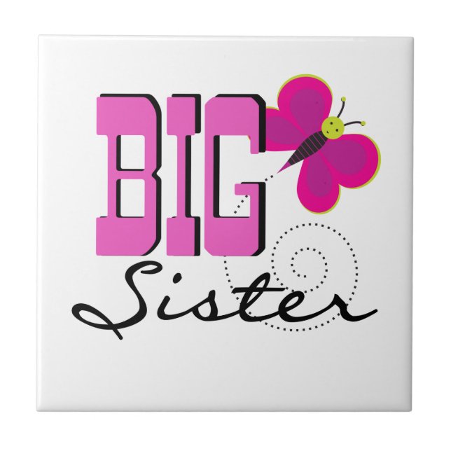 Big Sister - Butterfly Gifts Tile (Front)