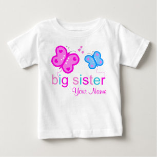 Big Sister Butterfly Personalised T-shirt