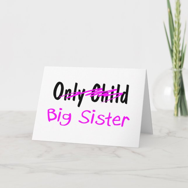 Big Sister Card (Front)