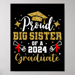 Big Sister Cl Of 2024 Graduate Senior Graduation Poster