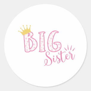 Big Sister Classic Round Sticker