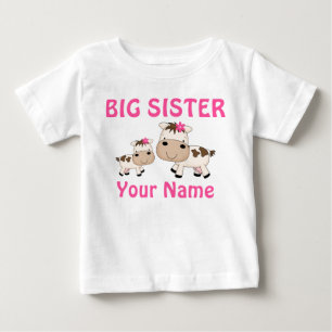 Big Sister Cow Personalised T-shirts